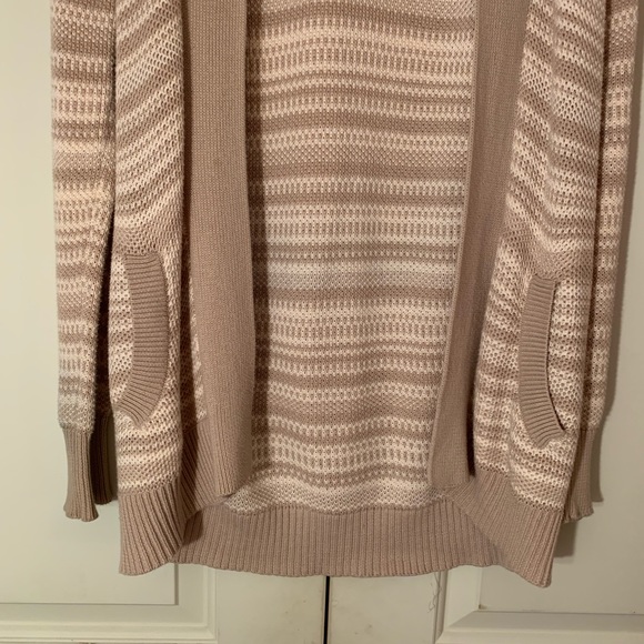 NORDSTROM Rubbish Open Front Stripe Knit Cardigan - Picture 3 of 6